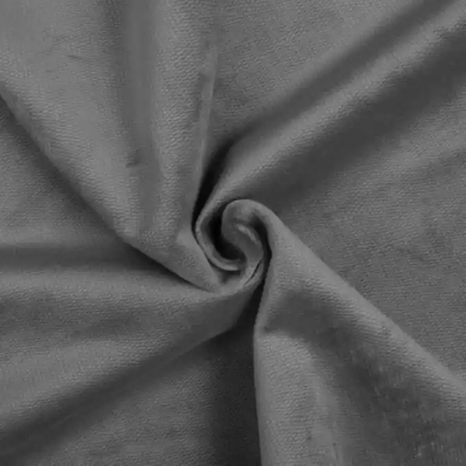 Decker-Samtstoff in Grau Angebot