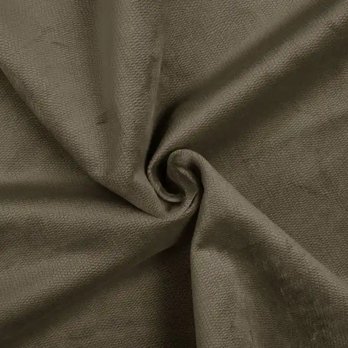 Decker-Samtstoff in Taupe Highlight