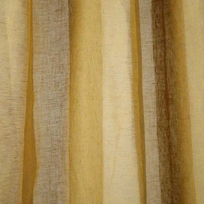 Ab Werk Voile-Stoff Canyon mit breiten gelben Streifen, extra breit