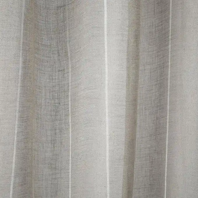 Letzte Chance Voile-Stoff mit feinen weißen Streifen, extra breit