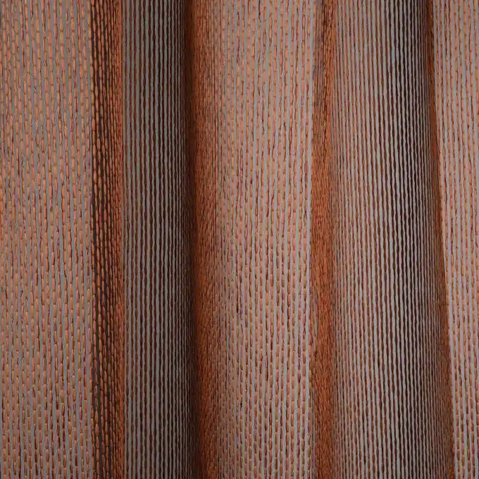 Markenprodukt Voile-Stoff orange Linien extra breit