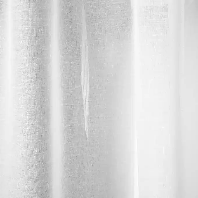 Voile-Stoff weiße Striche Exklusiv