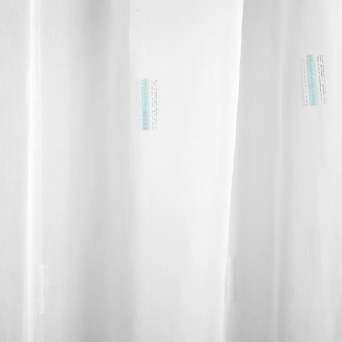 Versand Am Gleichen Tag Voile-Stoff blaue Rechtecke