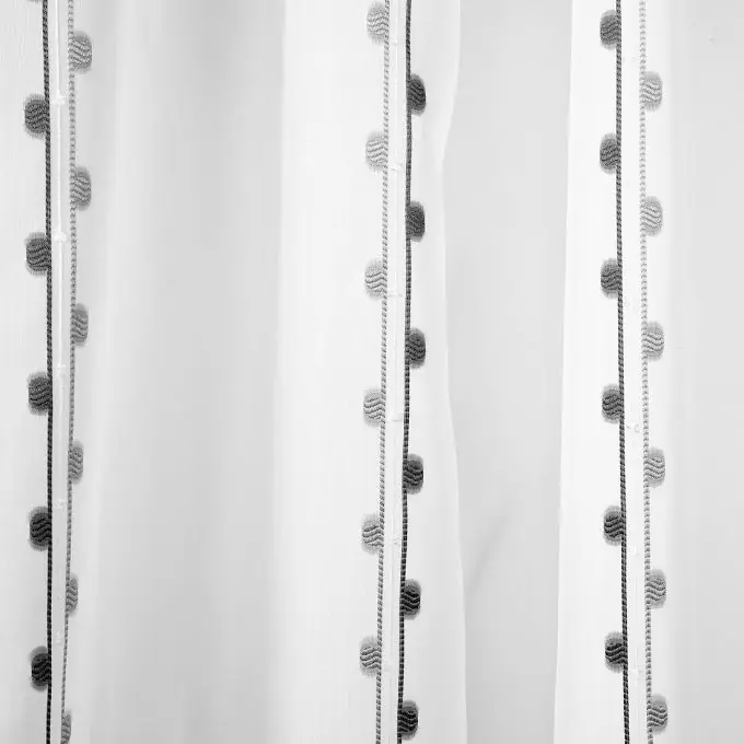 Jacquard-Voile, grau, extra breit Aktuell