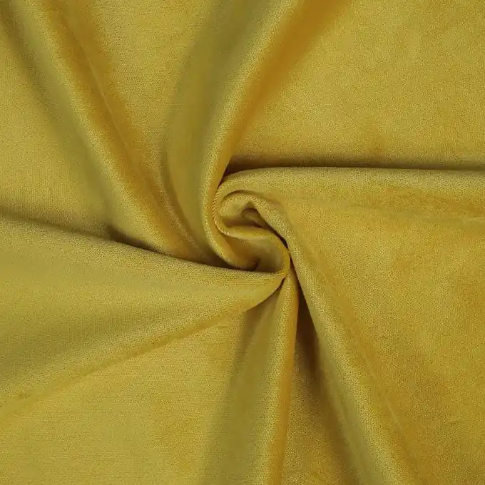 Dicker Samtstoff gelb Günstig