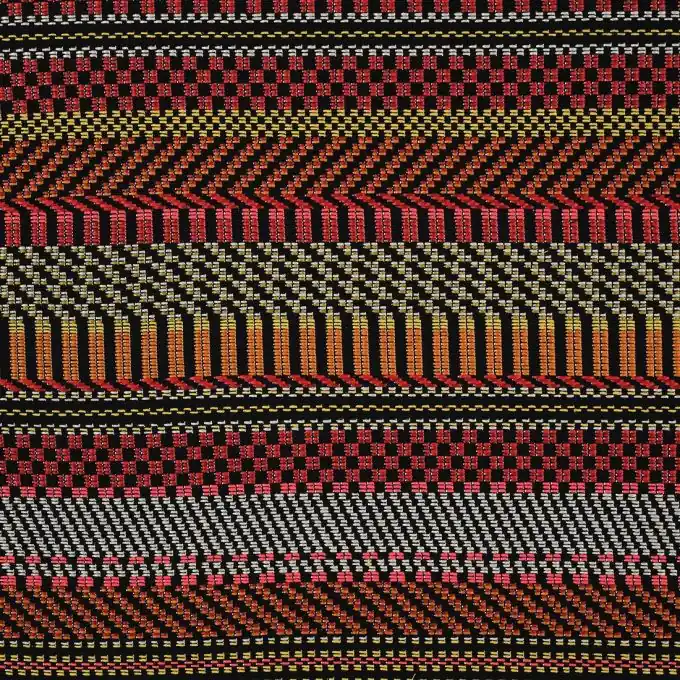 Bestseller Jacquard Streifen rot orange