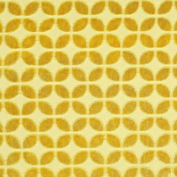 Geld-Zurück-Garantie Jacquard Samt Kurkumagelb