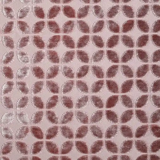 Weltweiter Versand Samtstoff Jacquard rosa