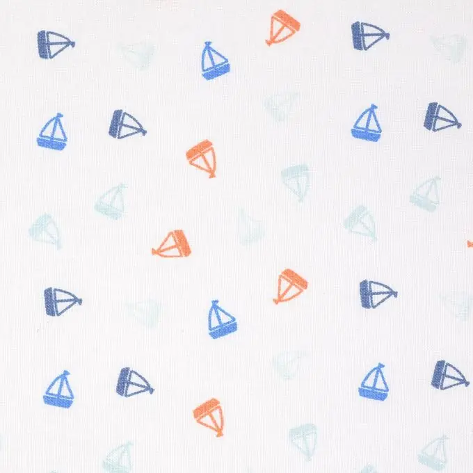 Baumwollstoff Boote bunt Direktkauf