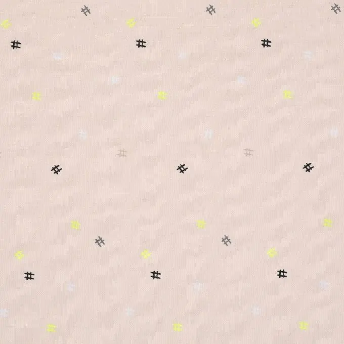 Geld-Zurück-Garantie Baumwollstoff Hashtag rosa