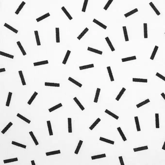 Exklusiv Baumwollstoff kleine schwarze Linen