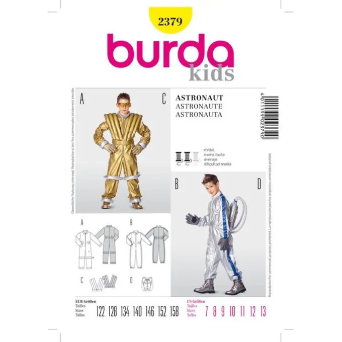 Top-Angebot Schnittmuster Astronaut Burda n°2379