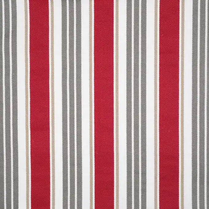 Rot gestreifter Jacquard-Stoff Rabatt