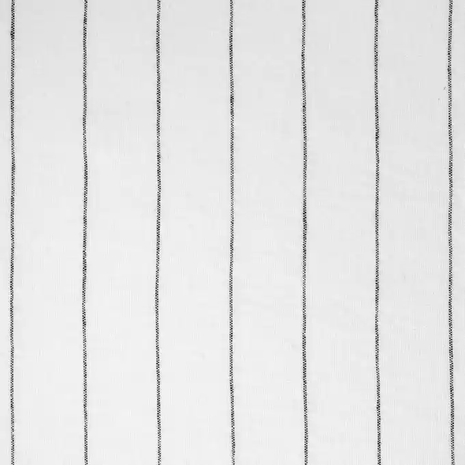 Knallerangebot Weißer Leinenstoff mit feinen Streifen