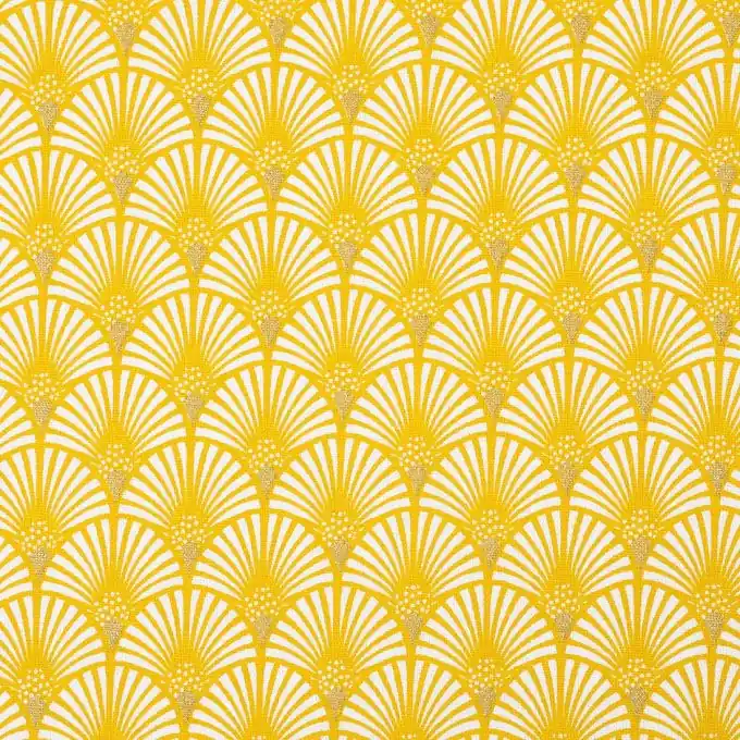 Baumwollstoff Gelbe Schuppen 162cm Breite Mega-Angebot