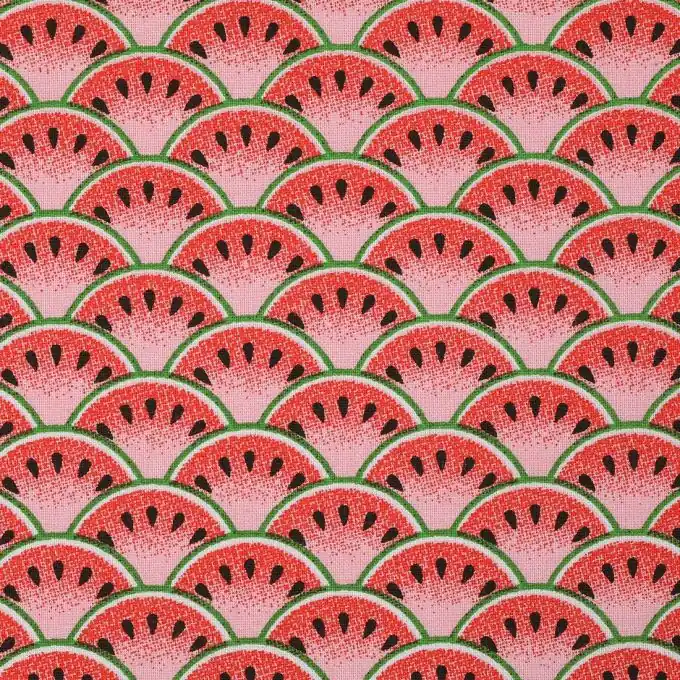 Online Kaufen Baumwollbeschichteter Stoff Wassermelonen Rosa 160cm