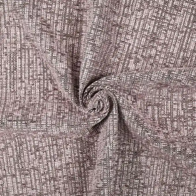 Chenille Veloursstoff Rosa Meliert 142 cm Breit Sichere Zahlung