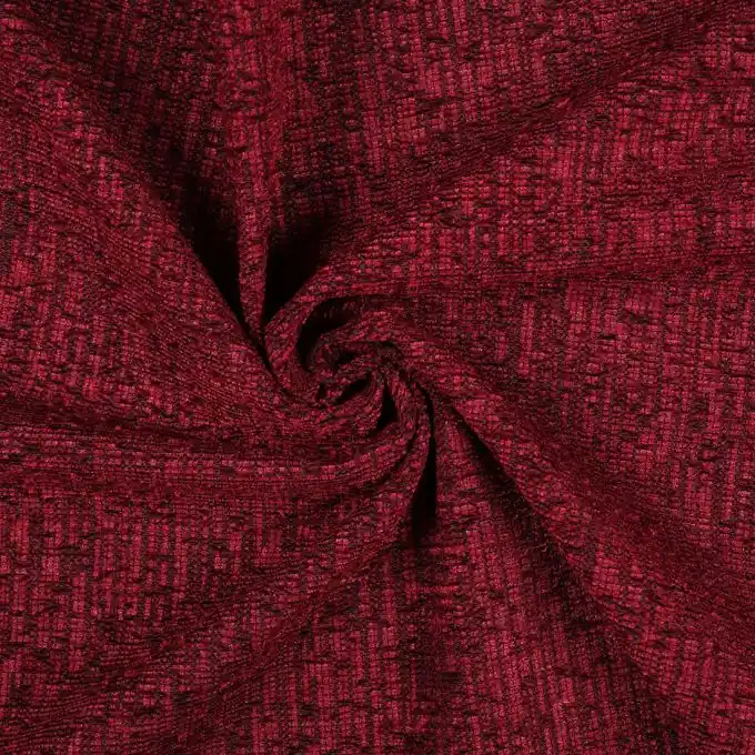 Dicker Samtstoff rot merliert Super-Preis