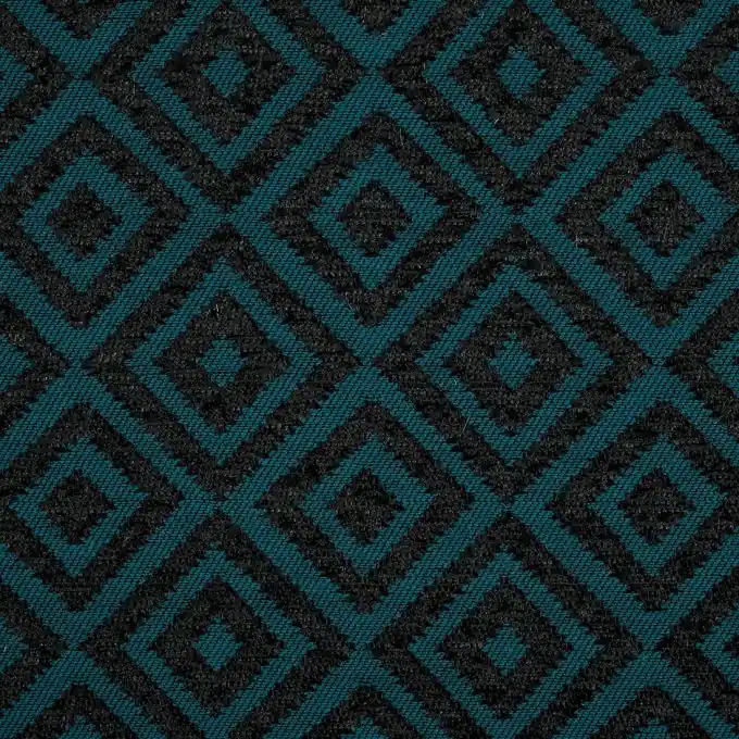 Preiswert Jacquard Karos schwarz blau
