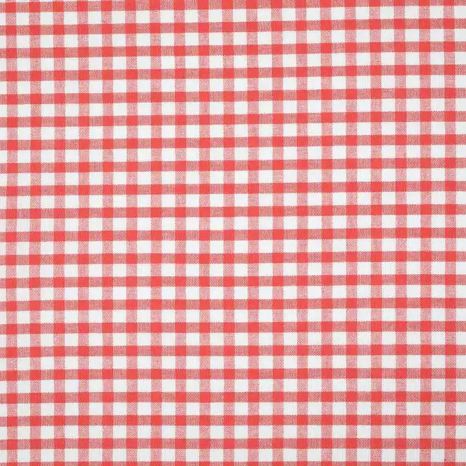 Finale Aktion Baumwollstoff Vichy-Karos orange und weiß