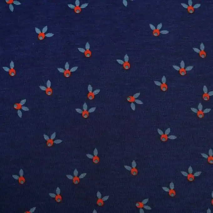 Neu Jerseystoff Viskose Linna Morata Xanadu nachtblau