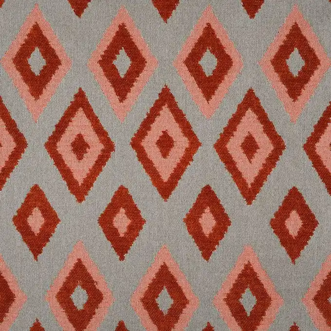 Blauer Lombock-Jacquard-Stoff in Rot Angebot