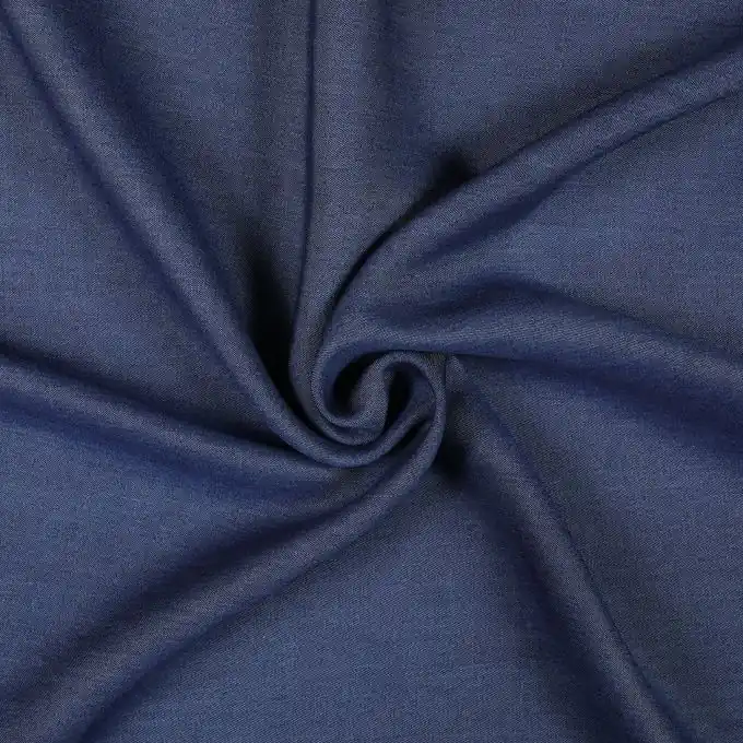 Echt Schwerer Modal-Stoff dunkelblau