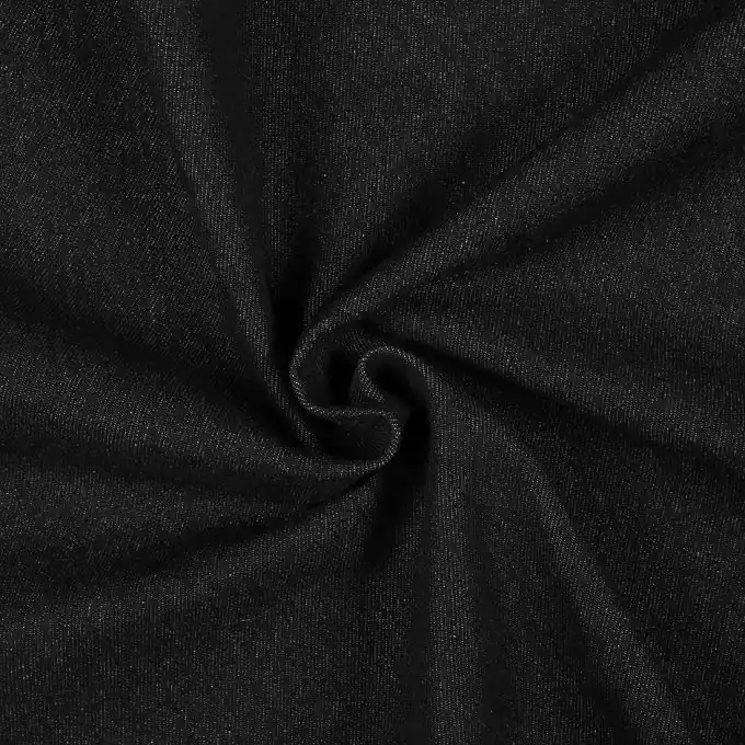 Solange Der Vorrat Reicht Jeansstoff schwarz