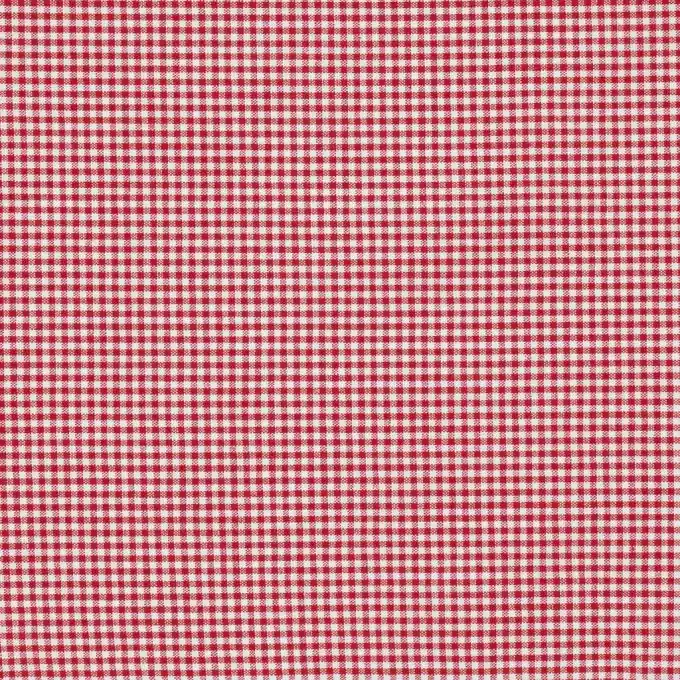 Baumwollstoff mit rotem Vichy-Muster Kostenloser Versand