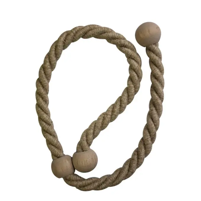 Neue Kollektion Magnetischer Kordel-Gardinenhalter Leinen