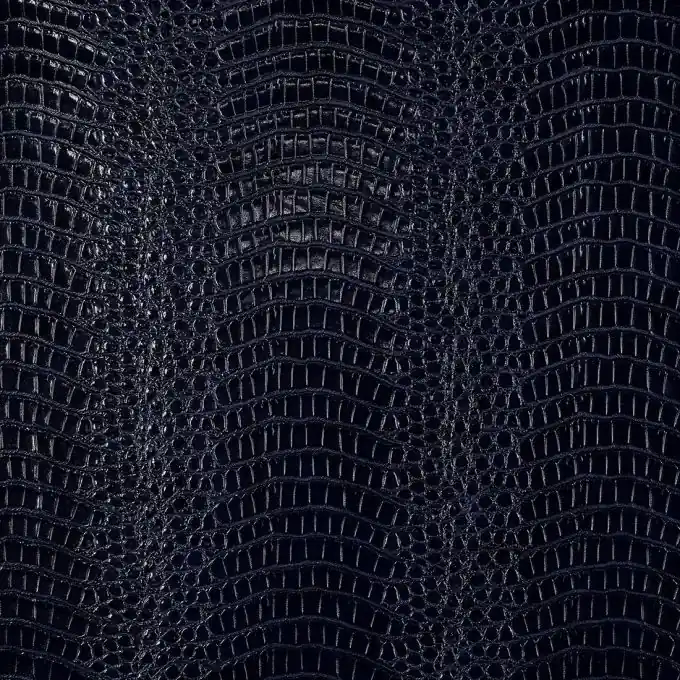 Kunstleder Krokoimitat dunkelblau Preisreduziert