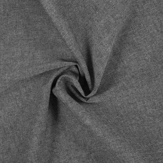 Kostenfreie Lieferung Schwarzer Chambray-Baumwollstoff