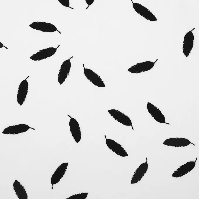 Kracherpreis Chiffon Blätter schwarz