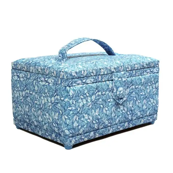 Nähkorb in blauem Tropicalmuster Meistverkauft