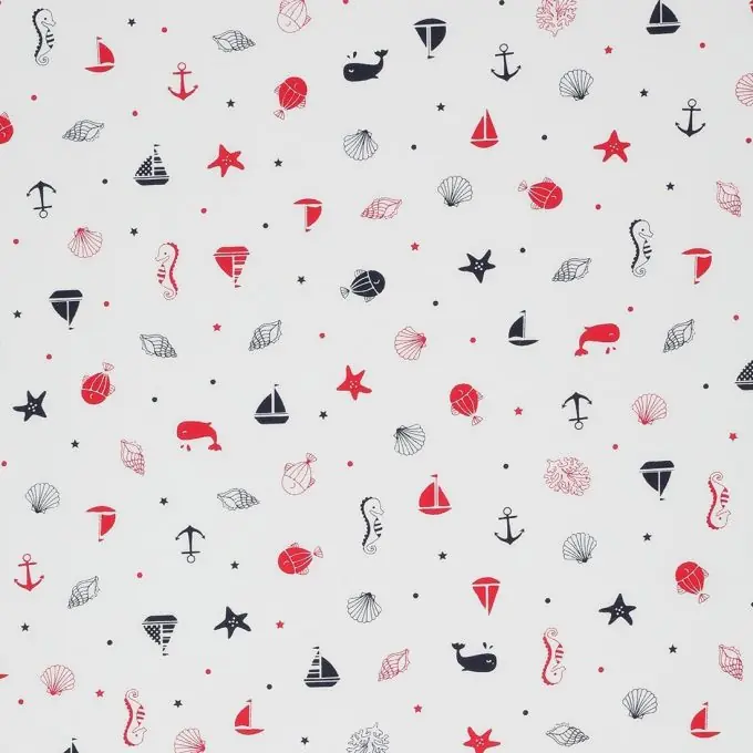 Neuheit Bio Baumwollstoff Meereswelt