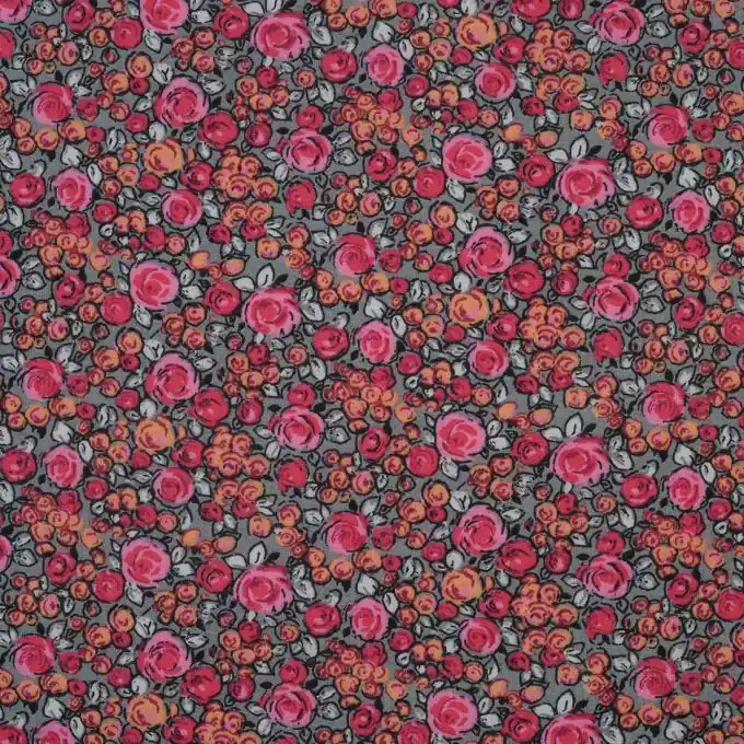 Fuchsia Baumwollstoff Blumenmuster 140cm Breit Sichere Zahlung