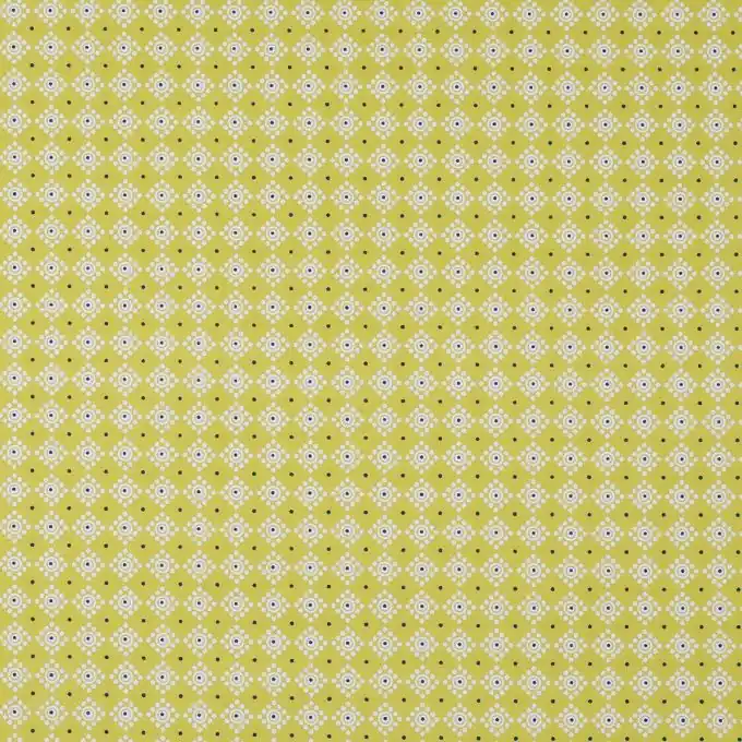 Bio-Baumwollstoff Gelbe Rauten 150cm Laize Neue Kollektion