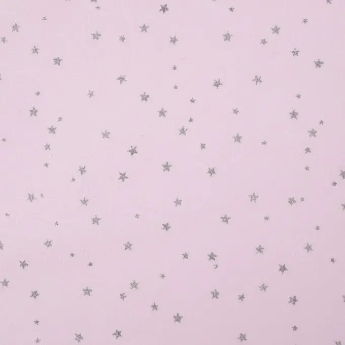 Bio-Baumwollstoff Rosa Sterne 148cm Breite Jetzt Kaufen