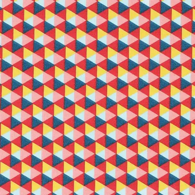 Bio Baumwollstoff Dreieck bunt Sale