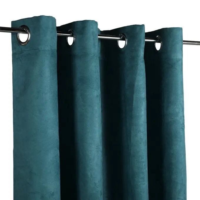 Vorhang aus Wildlederimitat entenblau Piccadilly Sofort Bestellen