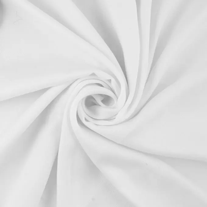 Einfarbiger weißer Viskose-Stoff Limited Edition