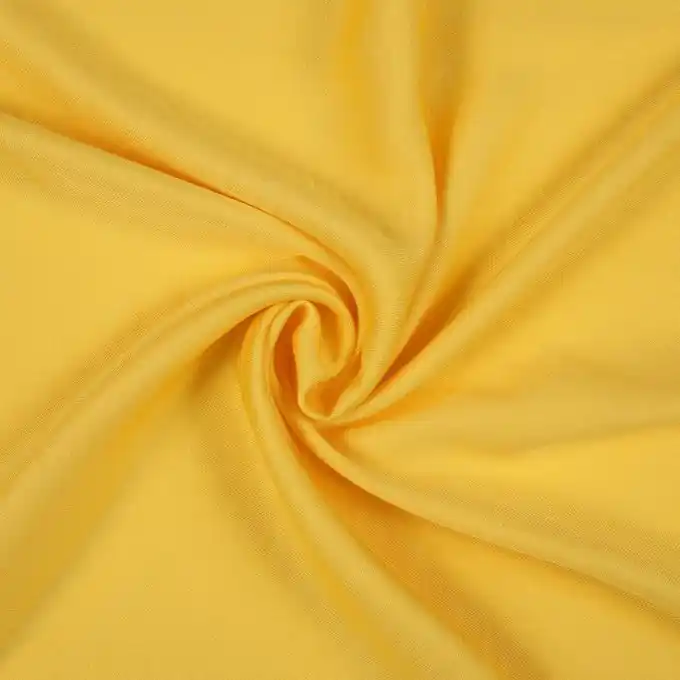 Einfarbiger gelber Viskose-Stoff Markenware