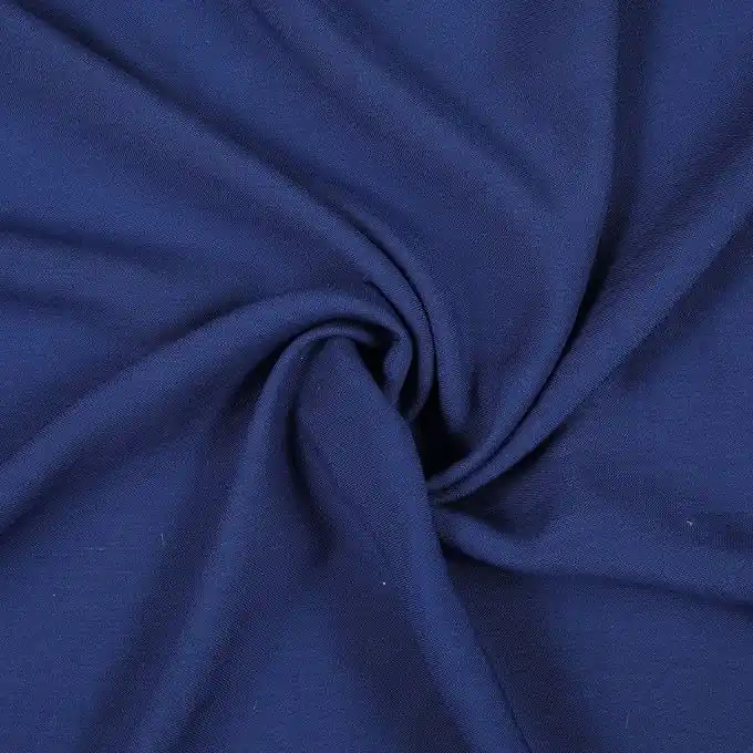 Jetzt Zugreifen Einfarbiger marineblauer Viskose-Stoff