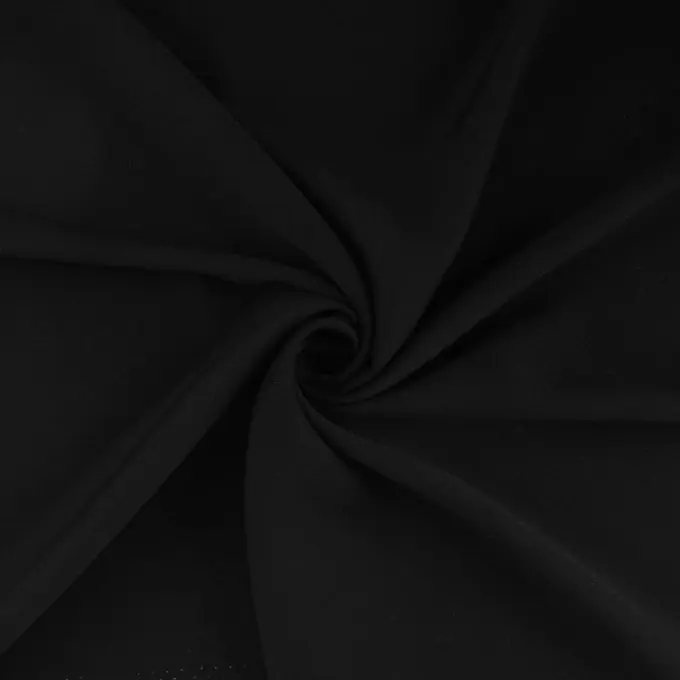 Online Kaufen Einfarbiger schwarzer Viskose-Stoff
