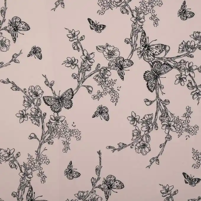 Zertifiziert Chiffon Schmettelinge Blumen