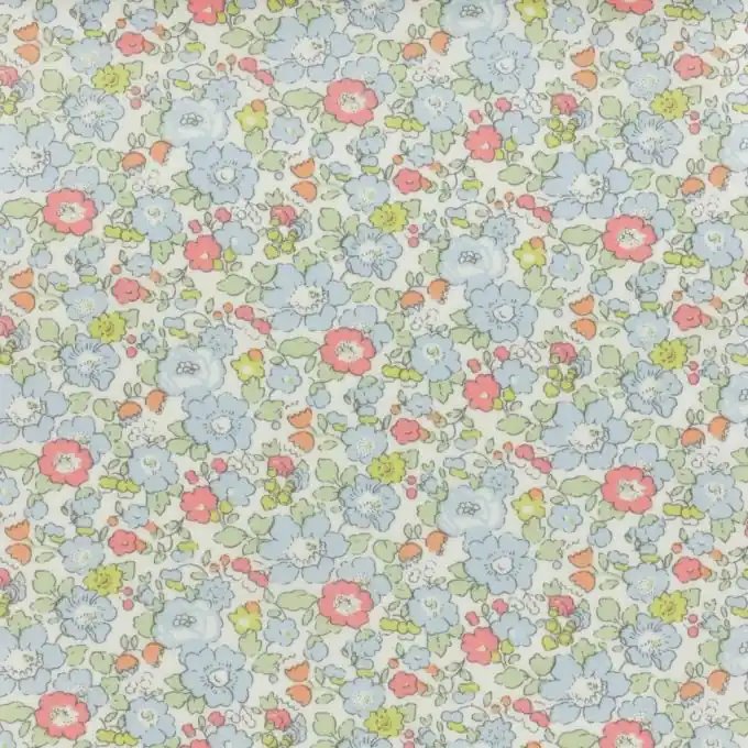 Baumwollstoff Liberty Betsy Pastelblau Meistverkauft