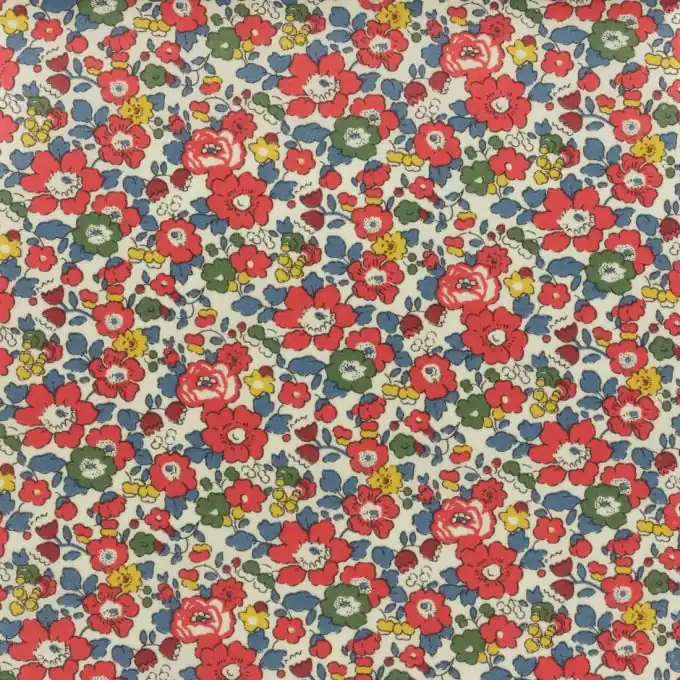 Baumwolle Liberty Betsy Ann Rot Jetzt Bestellen
