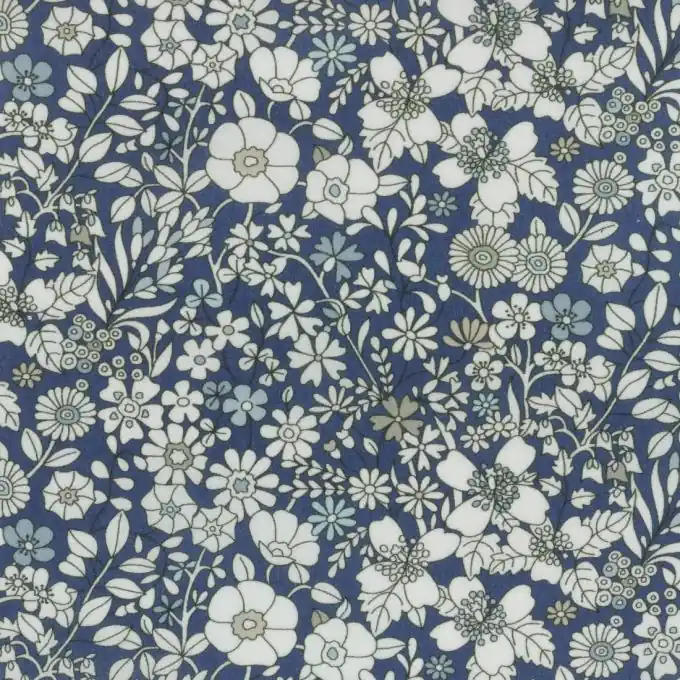 Sofort Bestellen Baumwollstoff Liberty Meadow Blau