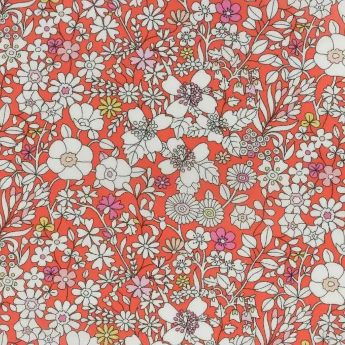 Baumwollstoff Liberty Meadow Orange Jetzt Bestellen