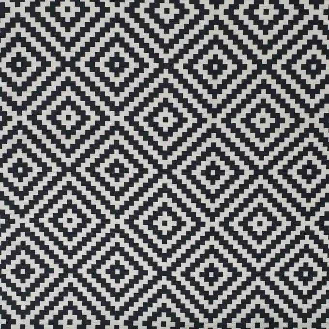 Beliebt Outdoor-Plane Rautenmuster 140cm Schwarz-Weiß